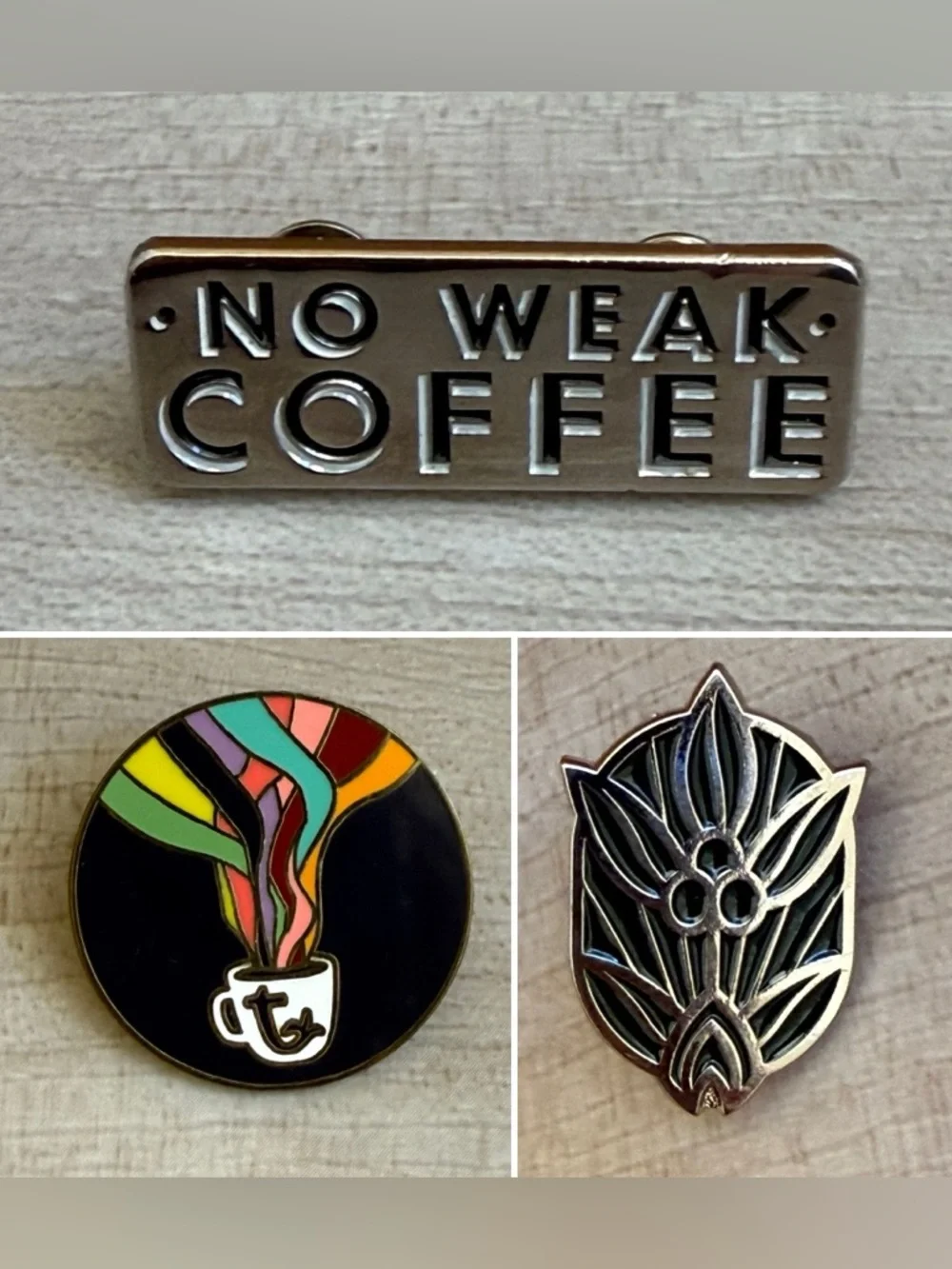 Coffee Lovers Pin Bundle - 3 metal Pins